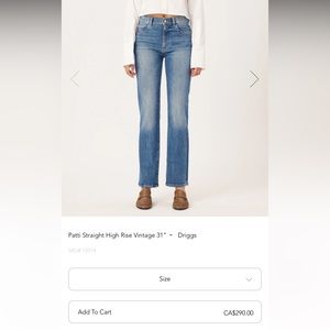 DL1961 Patti straight leg Vintage jeans, like new